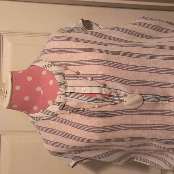 Rails Dress L Linen and Rayon Sleeveless Mini - Picture 3 of 16